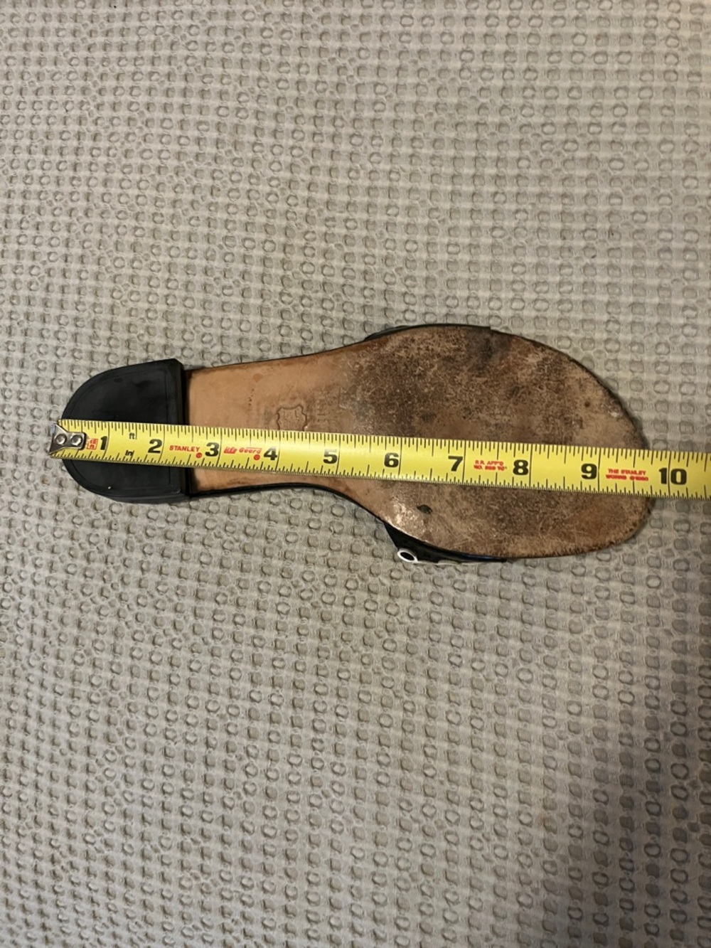 Stuart Weitzman Black Slide Sandals with Silver Circle Embellishments - Picture 13 of 14